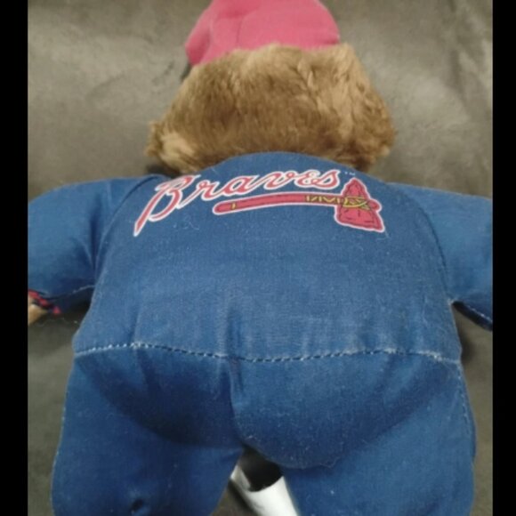 Atlanta Braves Baseball Bear Plush Stuffed Animal - Picture 11 of 12